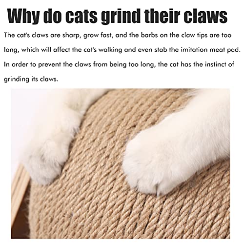 Juguete para Gatos - Bola de Cuerda de sisal Juguete para Gatos Marco de Escalada para Gatos Juguete para Mascotas Juego Interactivo Herramienta para rascar Estante de Madera para Muebles de Interior