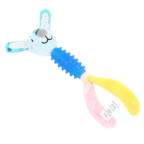 Juguete para Mascotas con Forma de Cabeza de Animal, Duradero E Interesante. Mano de Obra Fina, Seguro Y Saludable para Usar, Juguete para Masticar Mascotas, Portátil Y Ligero para(Cachorro Azul)