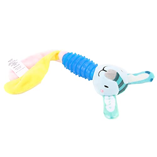 Juguete para Mascotas con Forma de Cabeza de Animal, Duradero E Interesante. Mano de Obra Fina, Seguro Y Saludable para Usar, Juguete para Masticar Mascotas, Portátil Y Ligero para(Cachorro Azul)