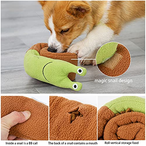Juguete para Mascotas de Caracol, Juguetes de Peluche para Mascotas, Entrenamiento para Descomprimir Juguetes para Perros, Suministros para Mascotas Molares para Olfatear