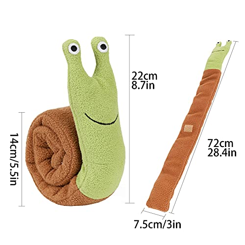 Juguete para Mascotas de Caracol, Juguetes de Peluche para Mascotas, Entrenamiento para Descomprimir Juguetes para Perros, Suministros para Mascotas Molares para Olfatear