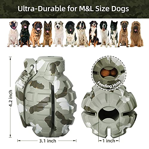 Juguete para Perros prémium Indestructible de Caucho Natural, Muy Resistente, prácticamente Indestructible, Juguete Inteligente para Perros pequeños, medianos y Grandes