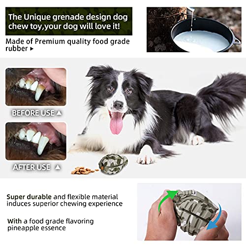 Juguete para Perros prémium Indestructible de Caucho Natural, Muy Resistente, prácticamente Indestructible, Juguete Inteligente para Perros pequeños, medianos y Grandes