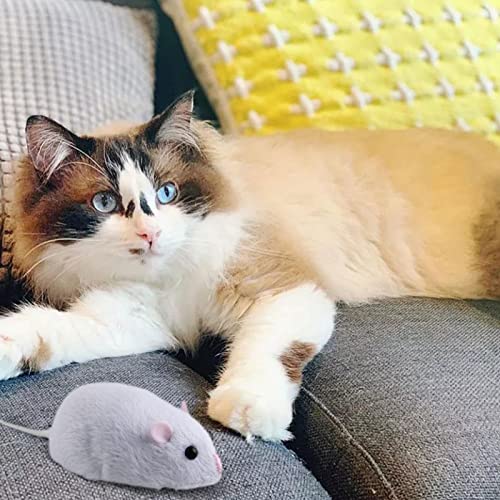 Juguete Teledirigido Gato, Juguete Inalámbrico Del Ratón Controlado,Peludo Gatos Lindos Animal Doméstico Ratón Catcher Animales Juguetes Regalo Divertido Novedad Rata Con Control Remoto Para El Niño