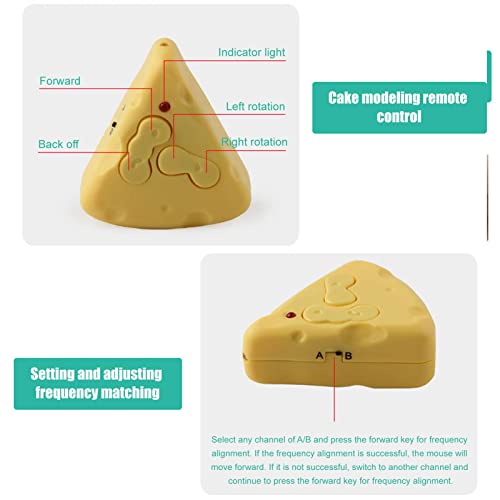 Juguete Teledirigido Gato, Juguete Inalámbrico Del Ratón Controlado,Peludo Gatos Lindos Animal Doméstico Ratón Catcher Animales Juguetes Regalo Divertido Novedad Rata Con Control Remoto Para El Niño