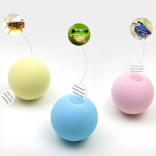 Juguetes de Bolas de Lana para Gatos y Gatitos, Nuevos Suministros para Mascotas Bola de Gravedad, Juguetes para Gatos Que Llaman Insectos, Sonido de Bolas de Lana