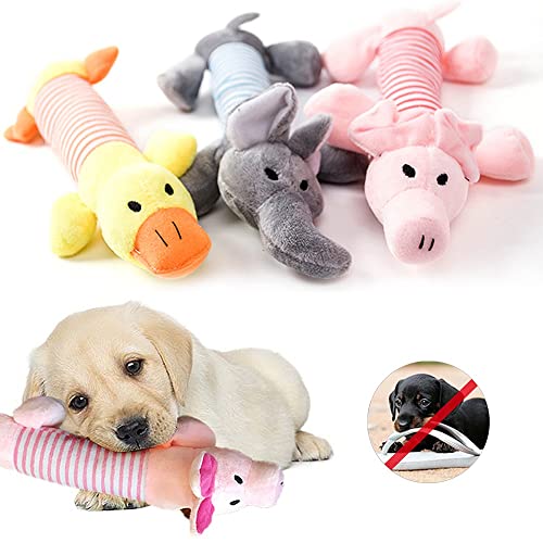 Juguetes de Peluche para Perros con Sonidos Juguetes para morder de Perros Productos para Mascotas Juguetes Interactivos Largas Diferentes Animales 22-24CM Ratón
