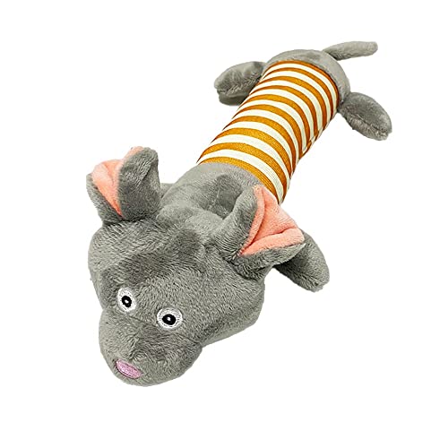Juguetes de Peluche para Perros con Sonidos Juguetes para morder de Perros Productos para Mascotas Juguetes Interactivos Largas Diferentes Animales 22-24CM Ratón