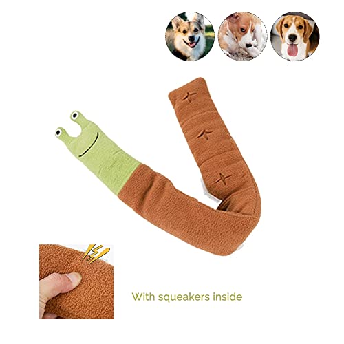 Juguetes de peluche para perros, juguetes para masticar perros, juguetes para mascotas de caracol para reducir el aburrimiento, juguetes interactivos para masticar perros pequeños a medianos