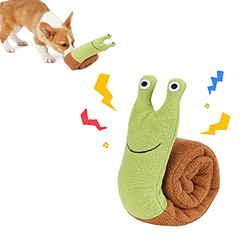 Juguetes de peluche para perros, juguetes para masticar perros, juguetes para mascotas de caracol para reducir el aburrimiento, juguetes interactivos para masticar perros pequeños a medianos