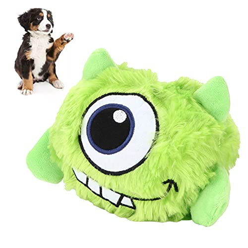 Juguetes Interactivos para Perros, Juguetes para Perros Chirriantes que Suenan Entretenimiento Eléctrico para el Hogar para Perros(Pelo verde)
