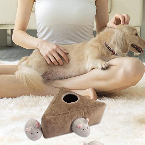 Juguetes interactivos para perros, juguetes para perros y cachorros, madrigueras de amigos de comida, juguetes para esconder y buscar perros y juguetes para cachorros, juguetes coloridos para perros c