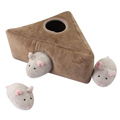 Juguetes interactivos para perros, juguetes para perros y cachorros, madrigueras de amigos de comida, juguetes para esconder y buscar perros y juguetes para cachorros, juguetes coloridos para perros c