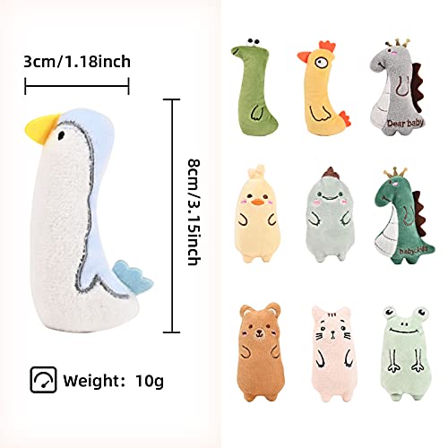 juguetes para gatos catnip, 10pcs Hierba Gatera Juguete Catnip Almohada juguetes para gatos interactivos, Adecuado Juguete Chew bite para Gatos de Interior