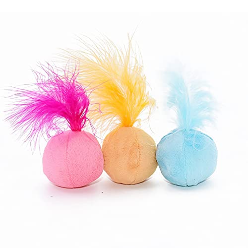 Juguetes para gatos de interior para gatos gato varita Teaser juguete interactivo gato masticar juguete gato bola juguetes con campanas 2 unids