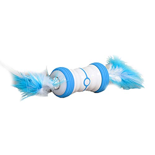 Juguetes para gatos de interior Programa inteligente Luz colorida reemplazable diseño de plumas juguetes para gatos