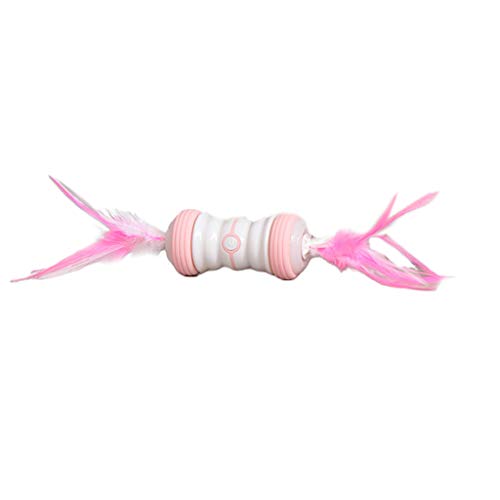 Juguetes para gatos de interior Programa inteligente Luz colorida reemplazable diseño de plumas juguetes para gatos