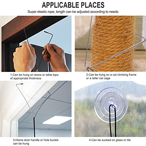 Juguetes para Gatos Interactivos,Juguete de gato para colgar la puerta, ratones interactivos de juguete para gatos, juguete para gatos de interior,2 Piezas