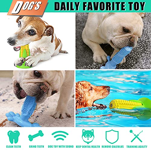 Juguetes para Masticar Perros, Huesos de Perro Resistentes para masticadores agresivos y Juguetes de TRP Natural duraderos para Perros 2PCS