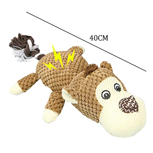 Juguetes para Perros, Juguetes Perro Peluche para Perros Durable Juguetes para Cachorros Pequeños Medianos Perros (Mono)