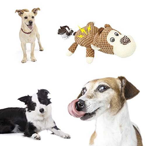 Juguetes para Perros, Juguetes Perro Peluche para Perros Durable Juguetes para Cachorros Pequeños Medianos Perros (Mono)