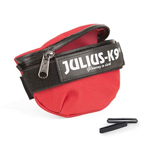 JULIUS K9 1621IDC-R-G IDC Universal Side Bags/ Pair, Harness Size: Mini - 4, Red, M