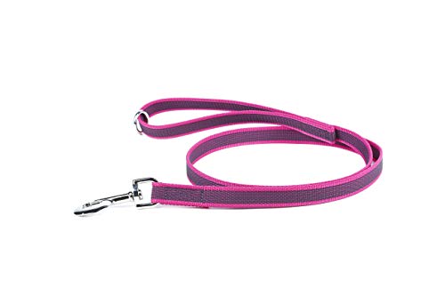 Julius-K9 216GM-PN-1,2HS - Correa De Perro Del Estupendo, Rosa (Rosado-Gris), 20 mm x 1.2 m, 1 unidad