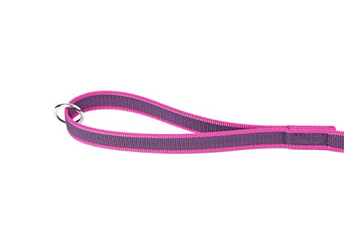Julius-K9 216GM-PN-1,2HS - Correa De Perro Del Estupendo, Rosa (Rosado-Gris), 20 mm x 1.2 m, 1 unidad
