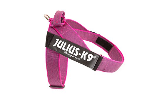 Julius-K9 Color & Gray Arnés de Correa de IDC, Tamaño: 2, Rosado-Gris