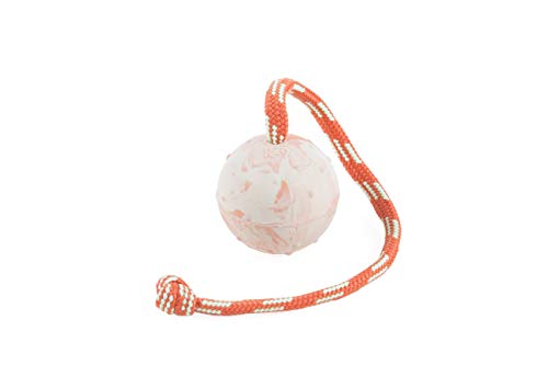 Julius-K9 Pelota de Goma Natural con Nudo, 242BLK-50, Beige, 70 mm