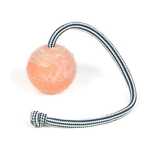 Julius-K9 Pelota de Goma Natural con Nudo, 242BLK-50, Beige, 70 mm
