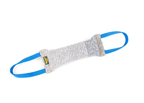 Julius-K9 Tug Jute, Negro, 20 x 5,5 cm