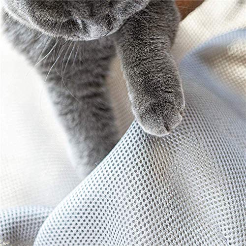 JUNSPOW Cama Gato, Excelente transpirabilidad Cama para Gatos, Hamaca Radiante Mascotas, Camas Ventana para Perros pequeños y Gatos Grandes(Gris)