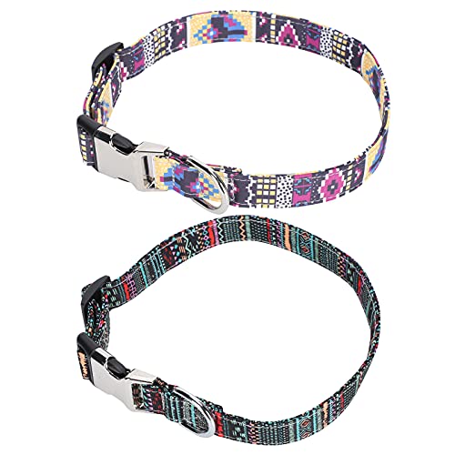 JUnYuKj Collar de perro, collar de gato, con letras, delicado y duradero, ajustable para pequeño, mediano y grande