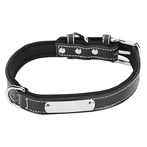 JUnYuKj Collar para perro, collar para mascotas, letras, delicado y duradero, ajustable para tamaño pequeño, mediano y grande