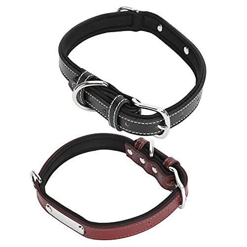 JUnYuKj Collar para perro, collar para mascotas, letras, delicado y duradero, ajustable para tamaño pequeño, mediano y grande