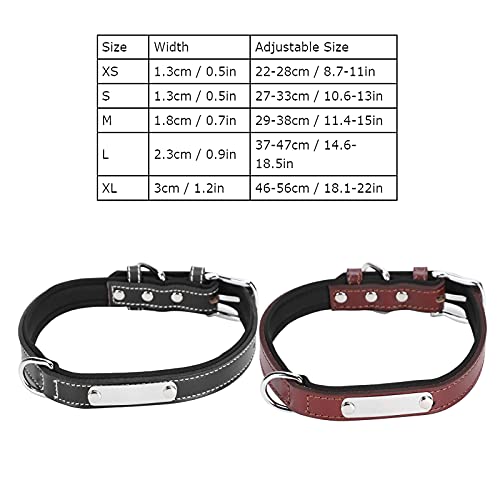 JUnYuKj Collar para perro, collar para mascotas, letras, delicado y duradero, ajustable para tamaño pequeño, mediano y grande