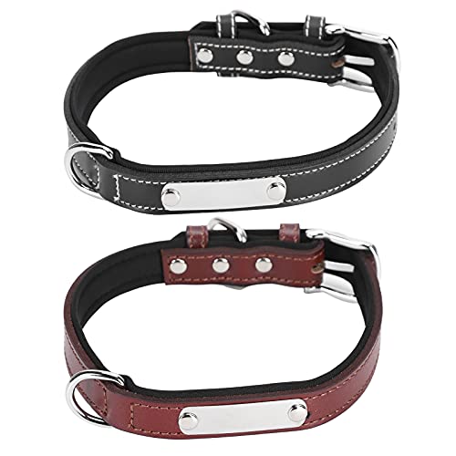 JUnYuKj Collar para perro, collar para mascotas, letras, delicado y duradero, ajustable para tamaño pequeño, mediano y grande
