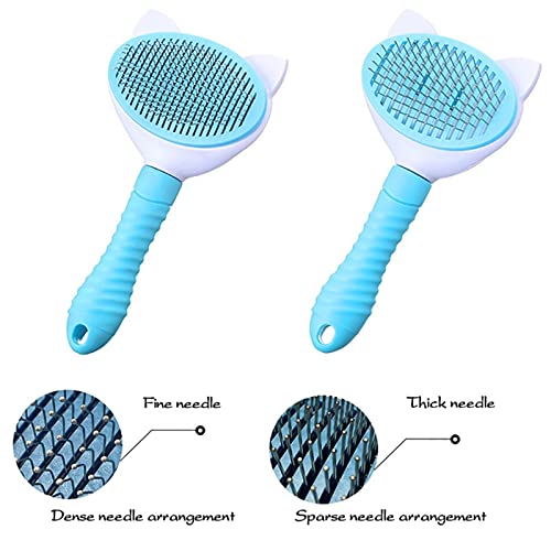 JWDS Cepillo para mascotas Pet Peb Autor Limpieza Cepillo Cepillo De Aseo Para Perros Y Gatos Nudo Abierto Aguja Peine Cabina De Perro Baño De Perro Suministros De Limpieza Para Mascotas