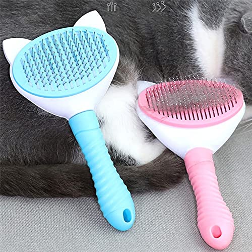JWDS Cepillo para mascotas Pet Peb Autor Limpieza Cepillo Cepillo De Aseo Para Perros Y Gatos Nudo Abierto Aguja Peine Cabina De Perro Baño De Perro Suministros De Limpieza Para Mascotas