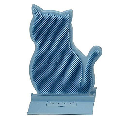 JWShang - Peluquería para Gatos más Grandes con peines de Masaje, peinadora de Esquina para Mascotas con Peine de Masaje, Controles de Cepillo de Aseo para vertido