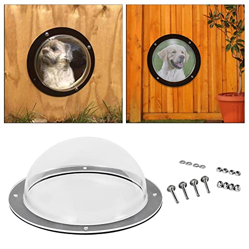 Jxjamp Visera de Paisaje al Aire Libre Transparente de cúpula de Ventana de Tarifa de Perro para Patio de Mirada de Mascota de Gato