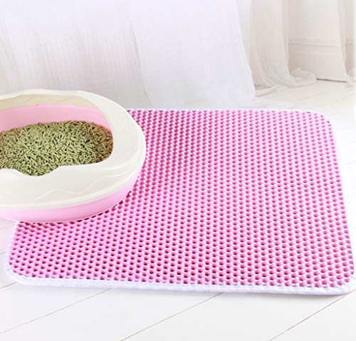 jYZT Gato Almohadilla De Trampa De Basura Talla Grande Diseño De Doble Capa De Panal Arena para Gatos Sin Ftalatos Durable Impermeable Fácil De Limpiar Felpudo Universal para Perros Y Gatos XL
