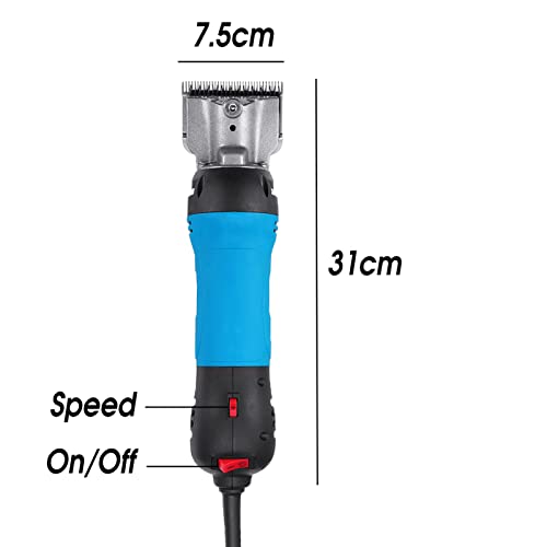 JZFGJ Esquiladora Eléctrica Profesional Ara Oveja Tijeras Eléctricas Profesionales para Ovejas Máquina Esquiladora de Animales para Esquila de Pieles de Animales de Cabra y Oveja,Yellow