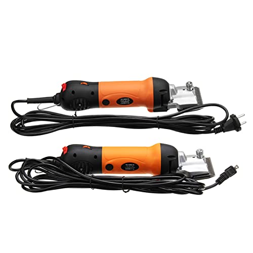 JZFGJ Esquiladora Eléctrica Profesional Ara Oveja Tijeras Eléctricas Profesionales para Ovejas Máquina Esquiladora de Animales para Esquila de Pieles de Animales de Cabra y Oveja,Yellow