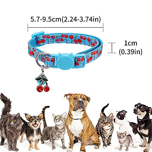 Kaimeilai 5 correas para mascotas, diseño de frutas y gatos