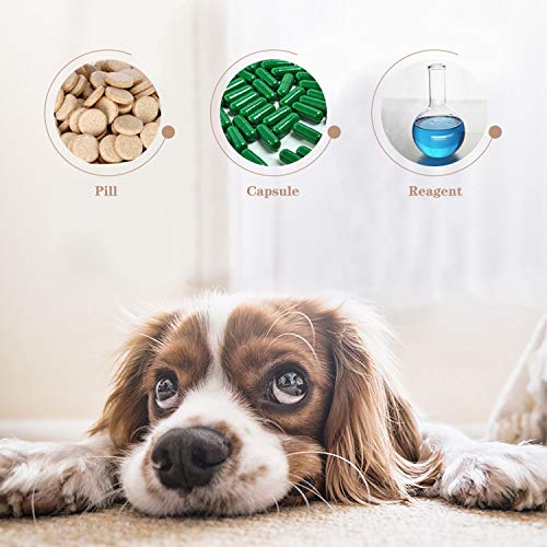 KARAA 2 Pcs Dispensador de medicamentos para Perro Gato Dispensador de píldoras para medicamentos para Perro GatoMascota