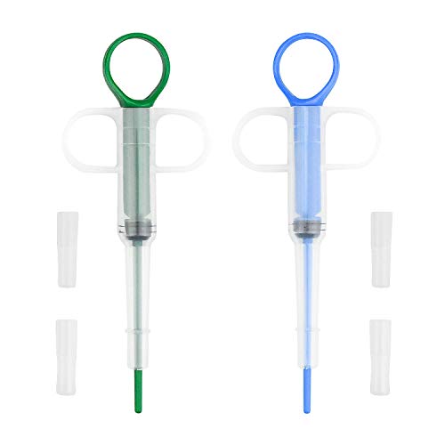 KARAA 2 Pcs Dispensador de medicamentos para Perro Gato Dispensador de píldoras para medicamentos para Perro GatoMascota