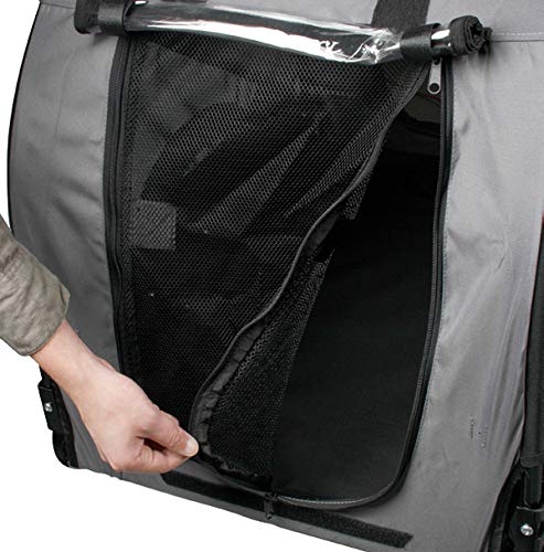Karlie 31605 Doggy Liner Economy Remolque para Bicicleta, 125 x 95 x 72 cm, Gris y Negro