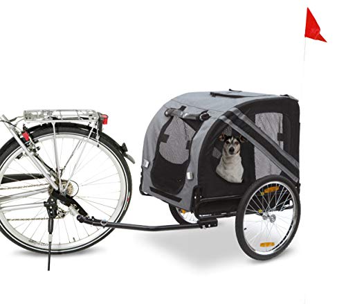 Karlie 31605 Doggy Liner Economy Remolque para Bicicleta, 125 x 95 x 72 cm, Gris y Negro